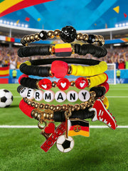Deutsches Fußball-lässiges Armband-Set