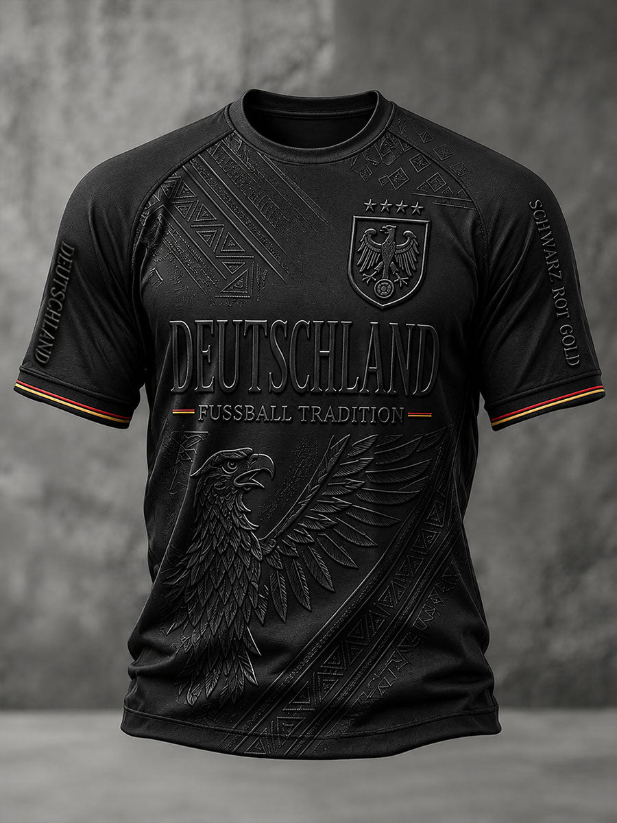 Herren-Fußball-T-Shirt aus Deutschland mit kurzen Ärmeln
