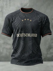 Herren-Fußball-T-Shirt mit Deutschland-Druck