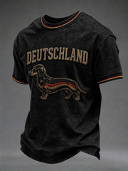 Herren-T-Shirt mit Dackelmotiv