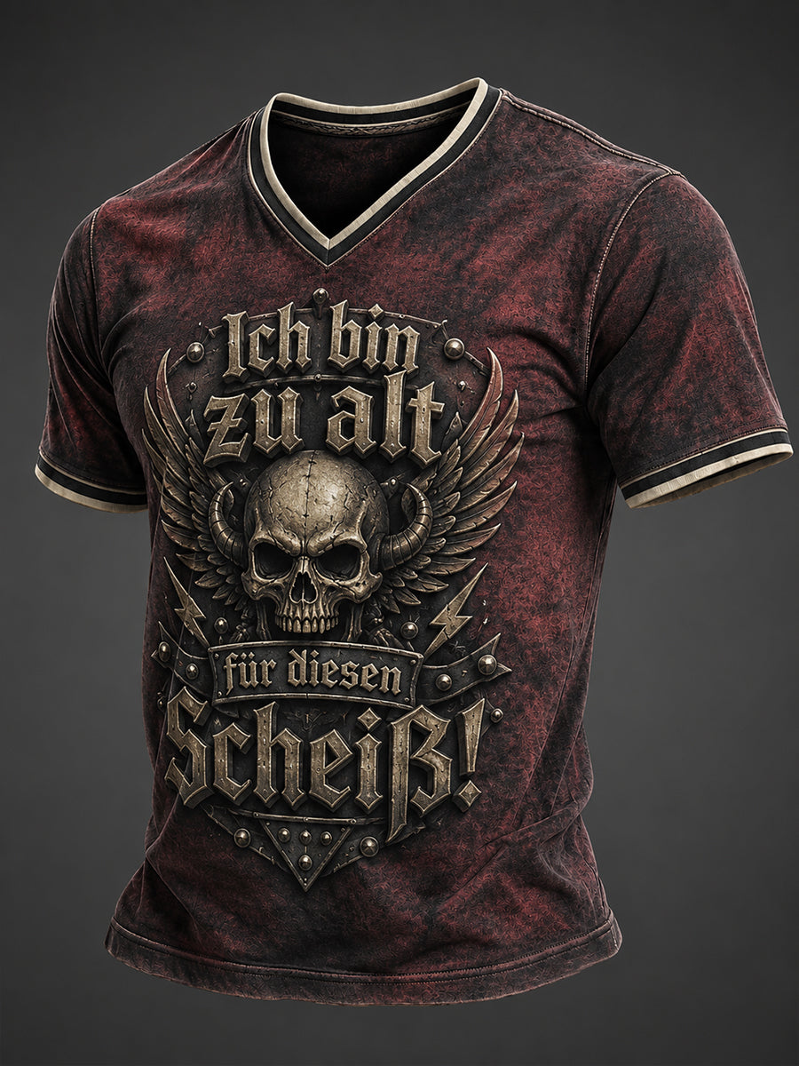 Herren-Ich-bin-zu-alt-für-diesen-Scheiß-Witz-T-Shirt