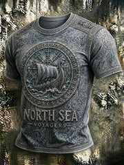 Bedrucktes T-Shirt für Herren – North Sea Voyagers