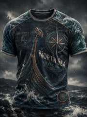 Bedrucktes T-Shirt für Herren – North Sea Voyagers
