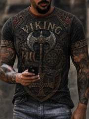 Bedrucktes T-Shirt für Herren Viking