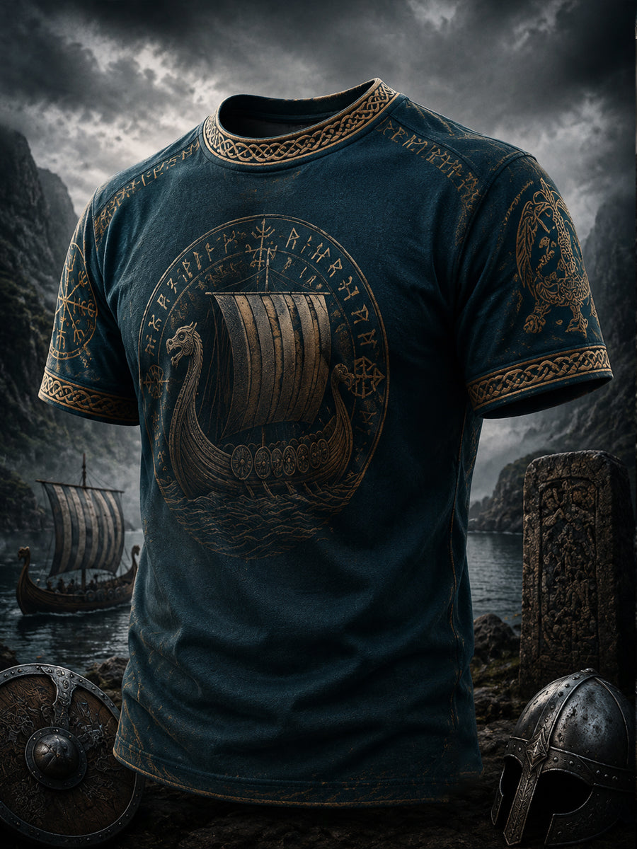 Herren-Vikingert-Shirt mit Druck