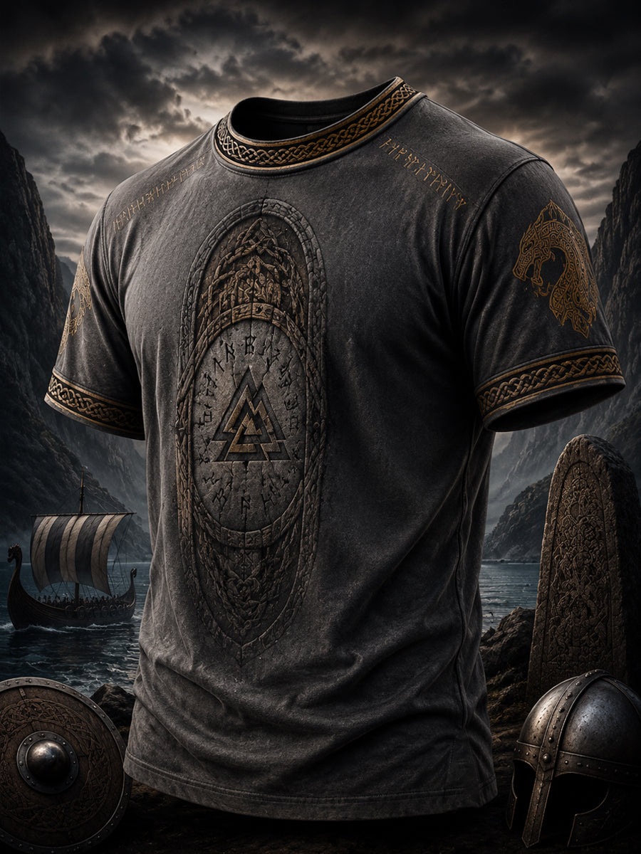 Herren-Vikingert-Shirt mit Druck