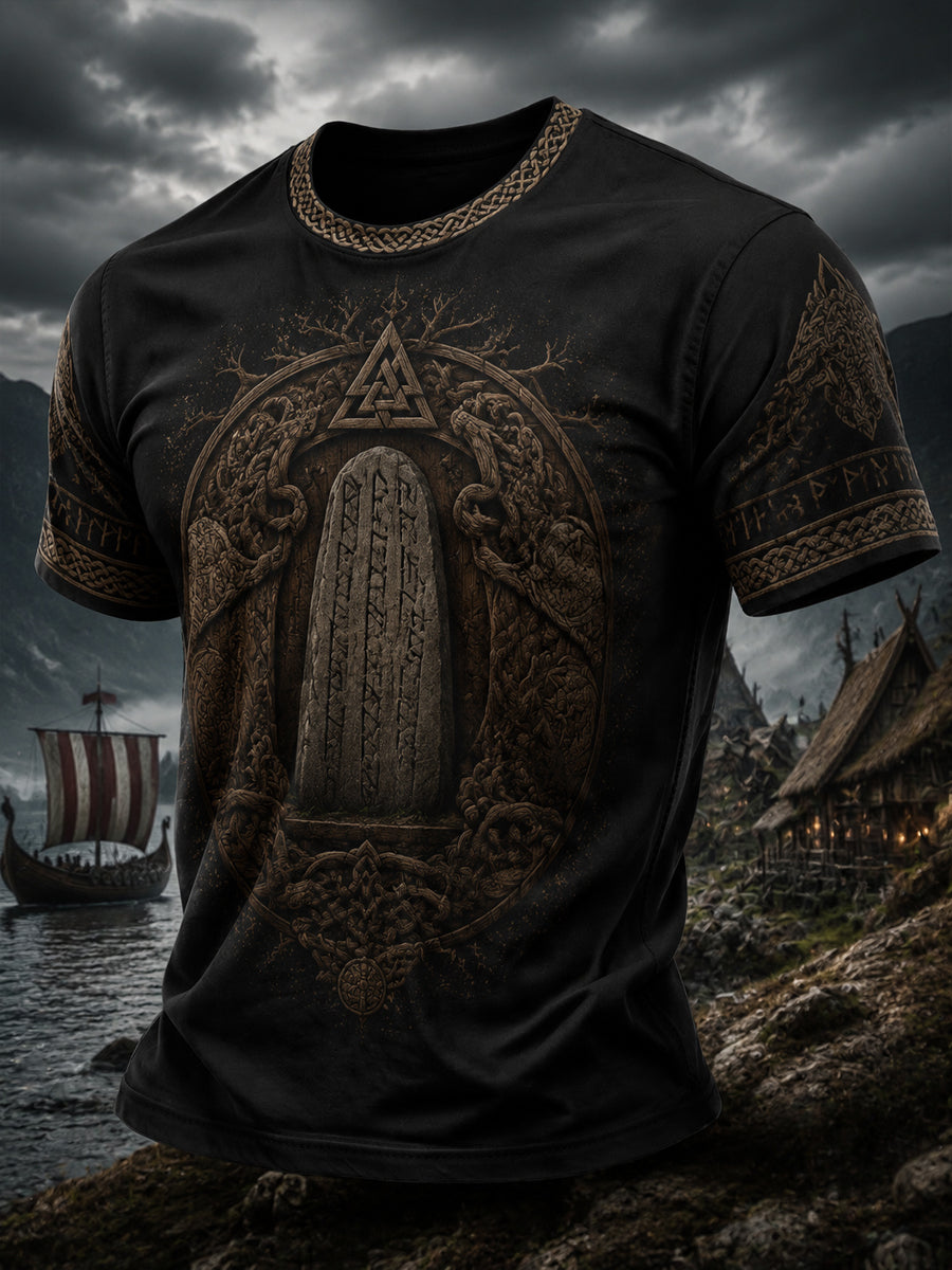 Herren-Vikingert-Shirt mit Druck